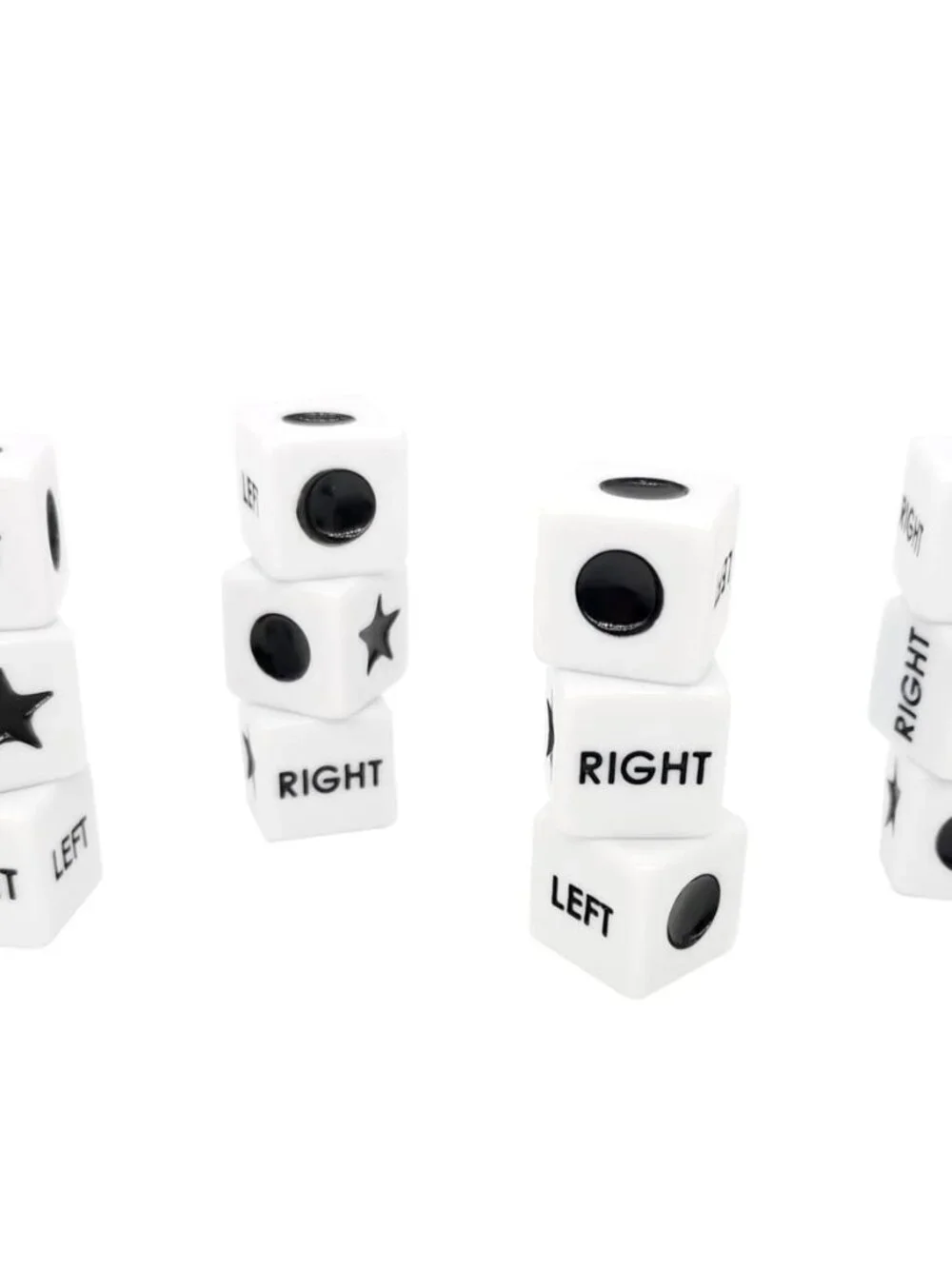 Ahoper Right Left Center Dice Only 12 Dices Prime Dice Game( six sided ,16mm Sta